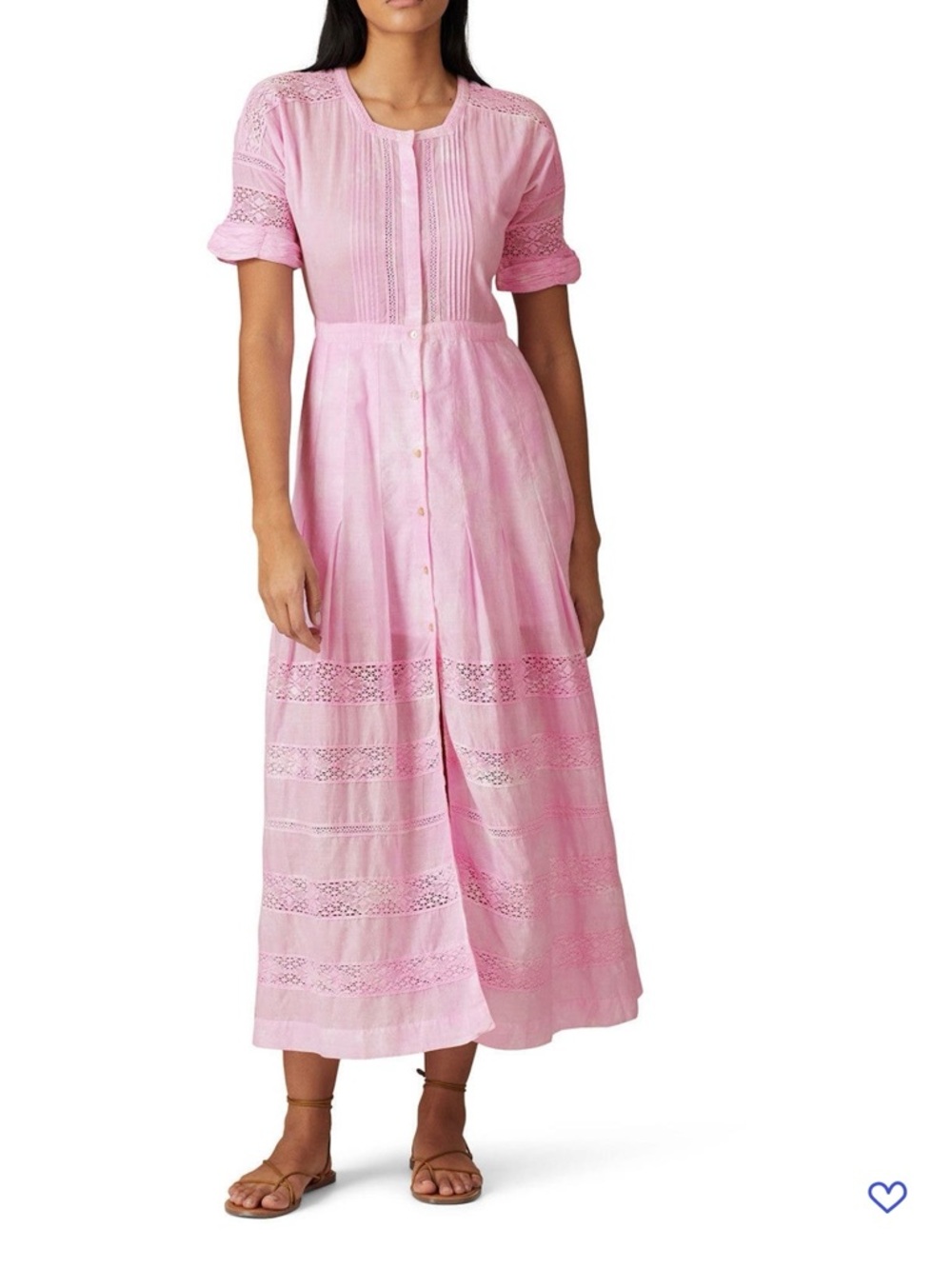 Love Shack Fancy Pink Edie Dress